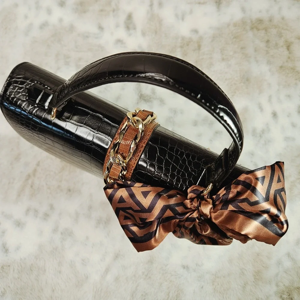 Aldo Handbag Satchel Croc‎ Embossed Adj Crossbody Strap Office Core Capsule